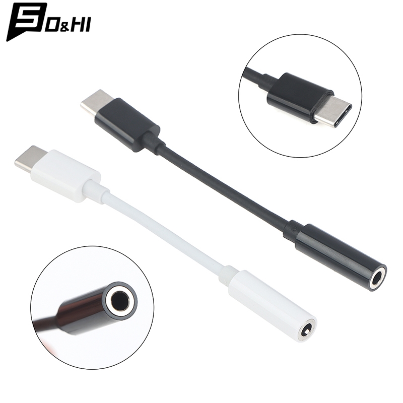 Earphone Splitter Jack - Type-C เป็น3.5MM แจ็ค AUX หูฟังอะแดปเตอร์เสียงตัวแยกสัญญาณ USB-C