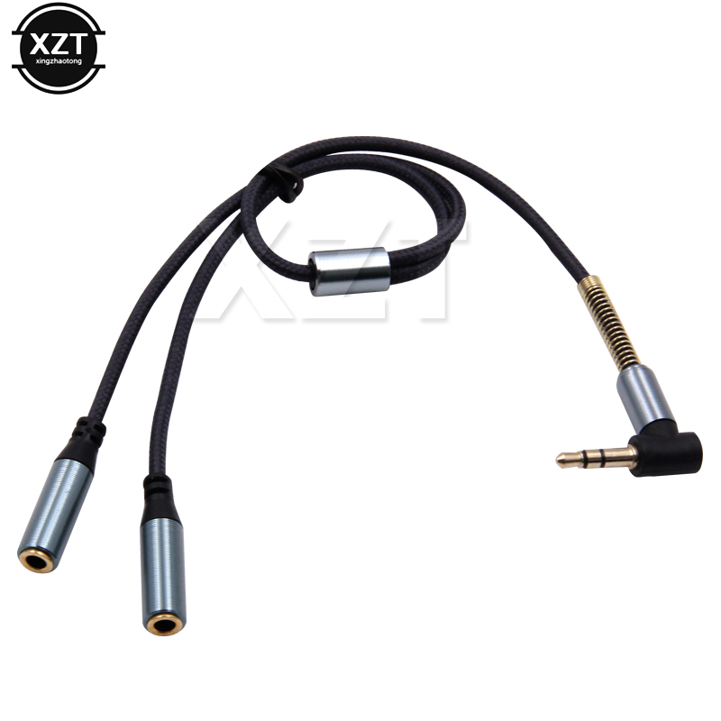 Earphone Splitter Jack - 3.5 มม.1 ถึง 2 เสียง Aux
