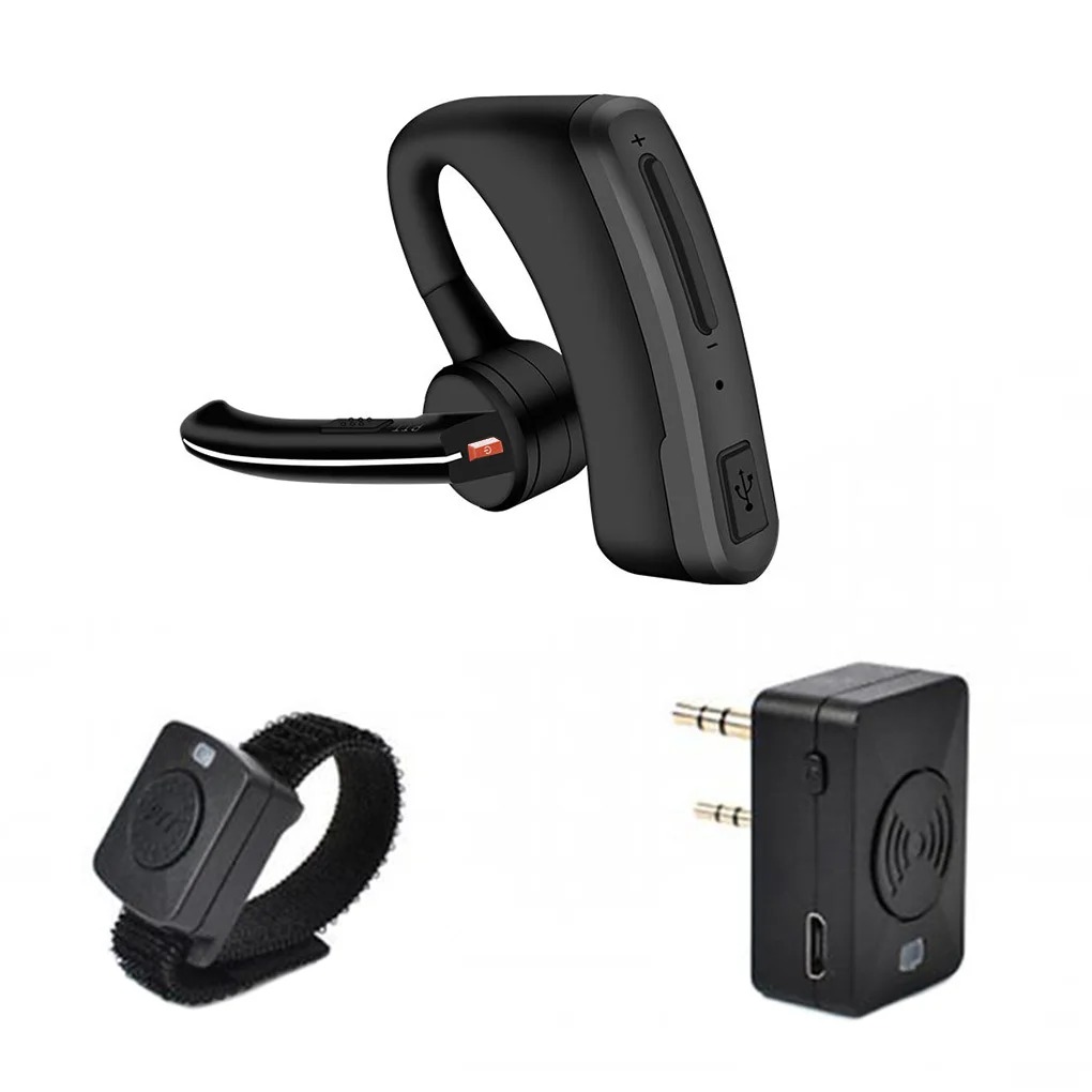 Bluetooth Headset On Ear - ชุดหูฟังไร้สายวิทยุสื่อสารชุดหูฟังบลูทูธอะไหล่หูฟังวิทยุสองทางสำหรับ UV5R Baofeng 888S