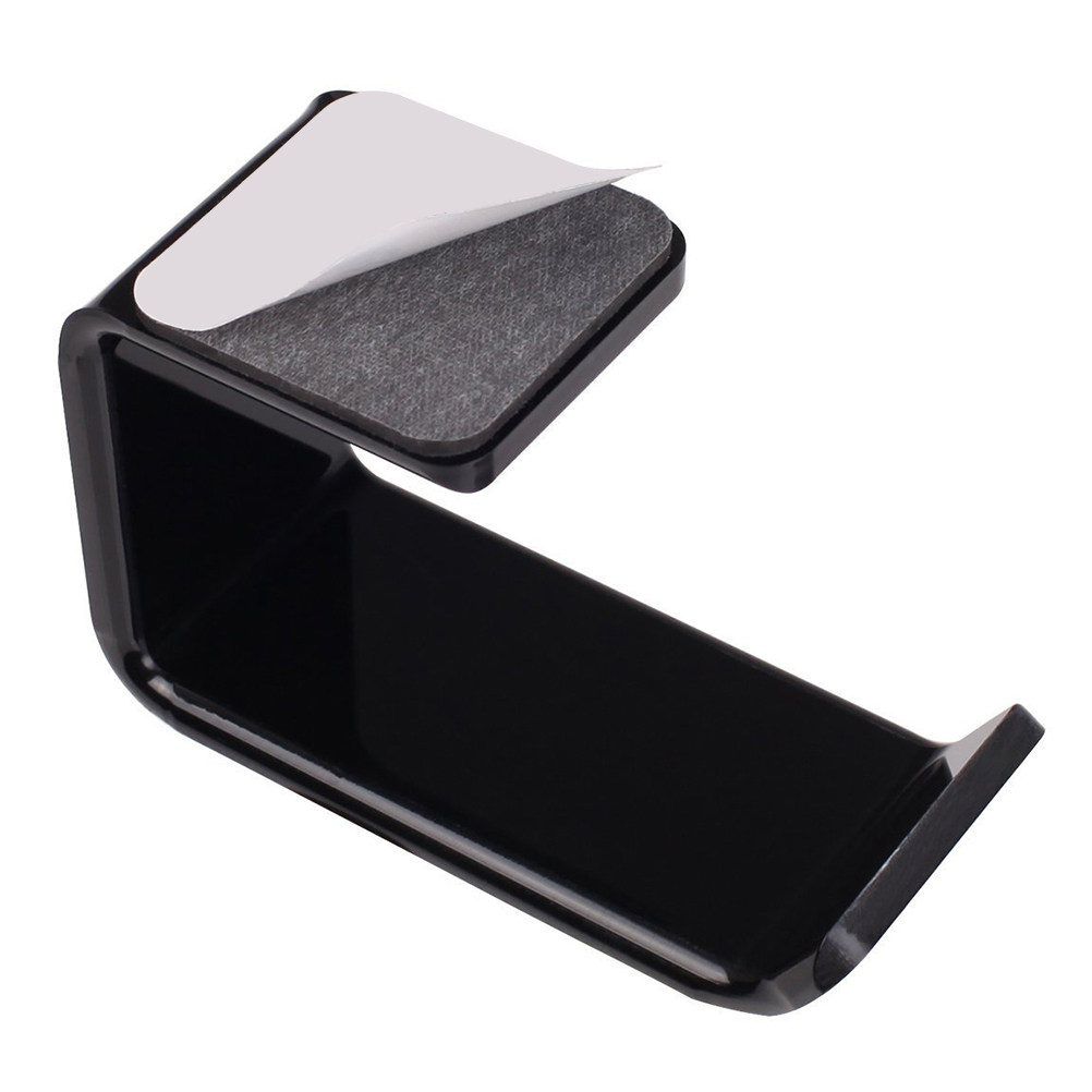 Headphone Stand Desk - ที่แขวนหูฟังแบบหมุนได้ สีดำ พรีเมียม ที่แขวนหูฟังติดผนังหรือโต๊ะ สำหรับแขวนกระเป๋า ผ้าพันคอ
