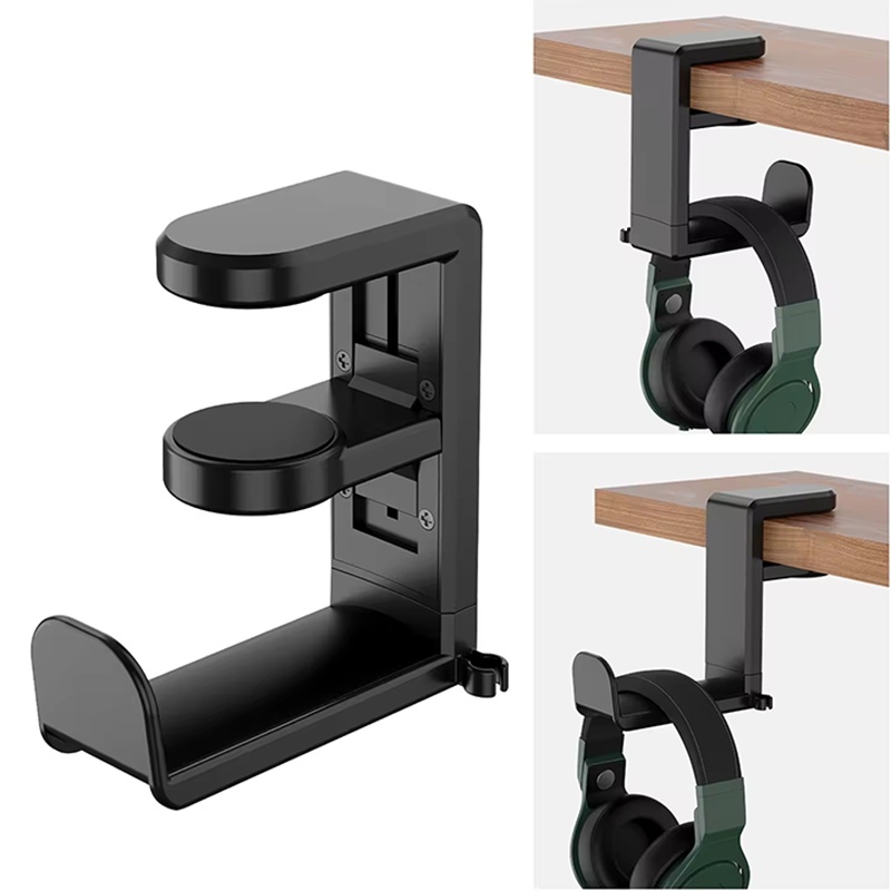 Headphone Stand Desk - ที่วางหูฟังสำหรับเล่นเกมแบบสากล ที่แขวนหูฟัง ที่เก็บหูฟัง ปรับได้ 360 องศา