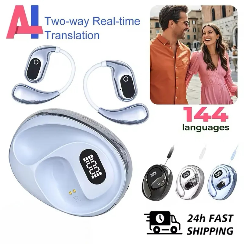 Bluetooth Headset On Ear - หูฟังแปลภาษา XG99 รองรับ 144 ภาษา แปลภาษาแบบเรียลไทม์