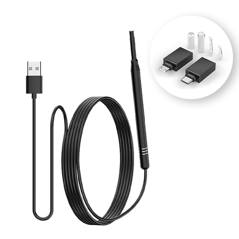 Usb C Earphone - ทําความสะอาดหูกล้อง Endoscope 3in1 Micro USB Type-c