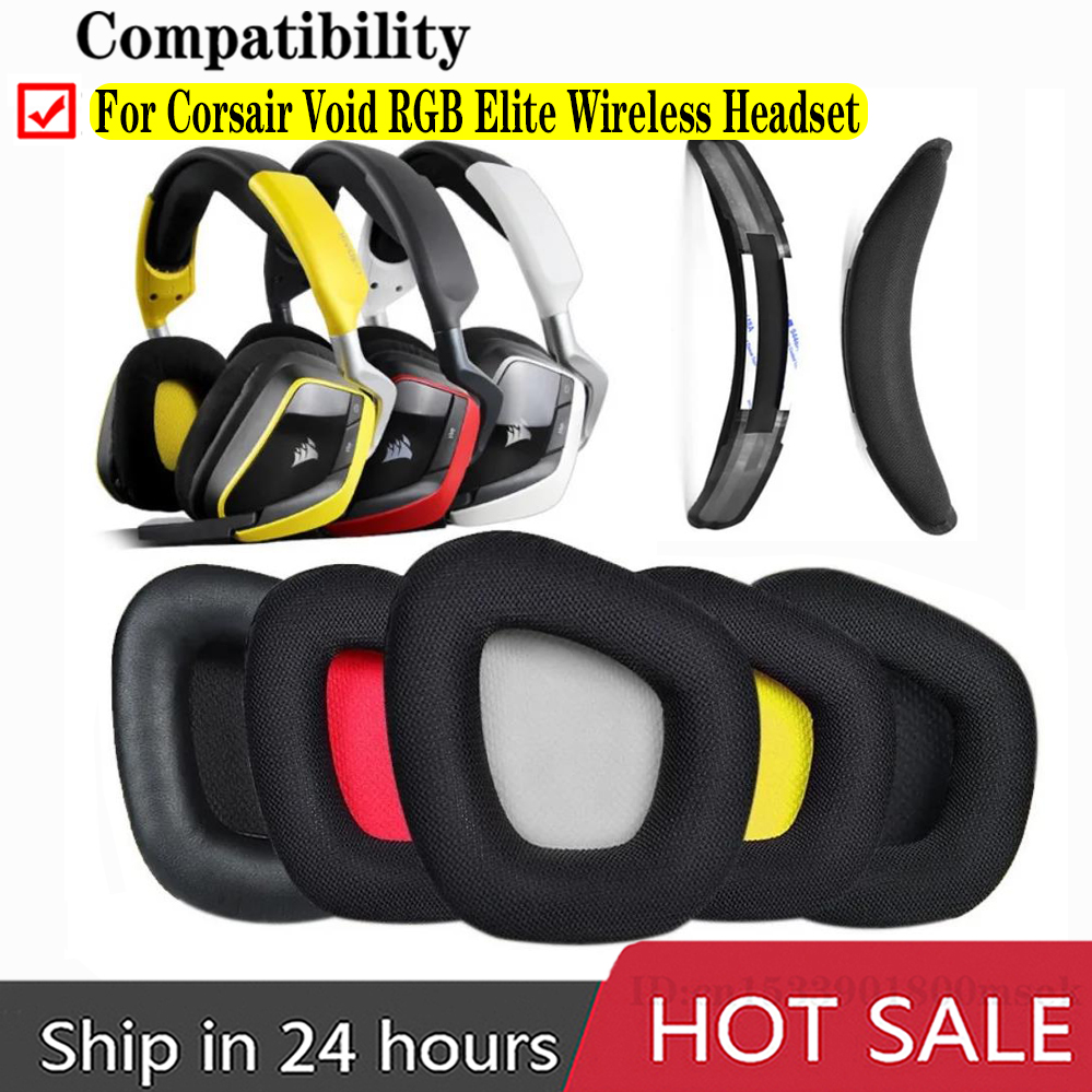 Gaming Headset Rgb - แผ่นปิดหูโฟมจำรูปฟองน้ำหูฟัง AKG สำหรับ Corsair void Pro