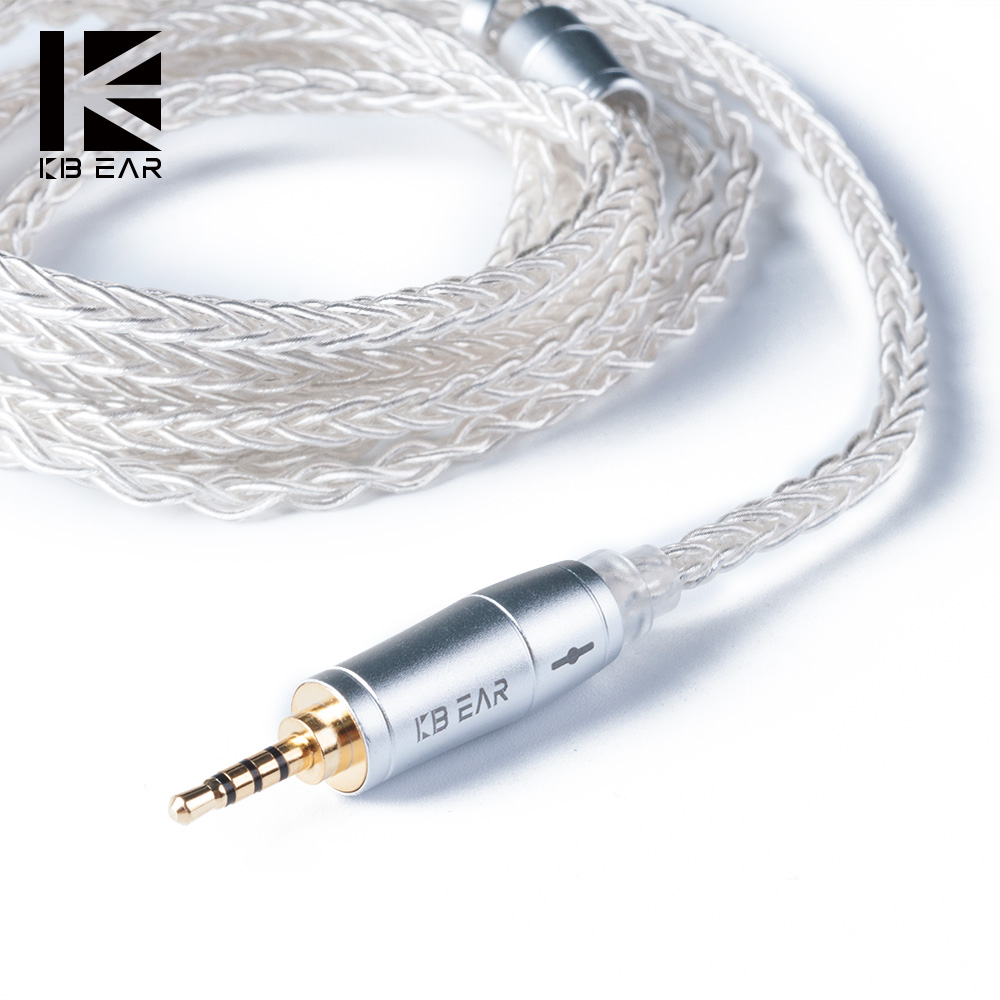 In Ear Monitor Iem - KBEAR 8 Core อัพเกรด Silver สายหูฟังสาย