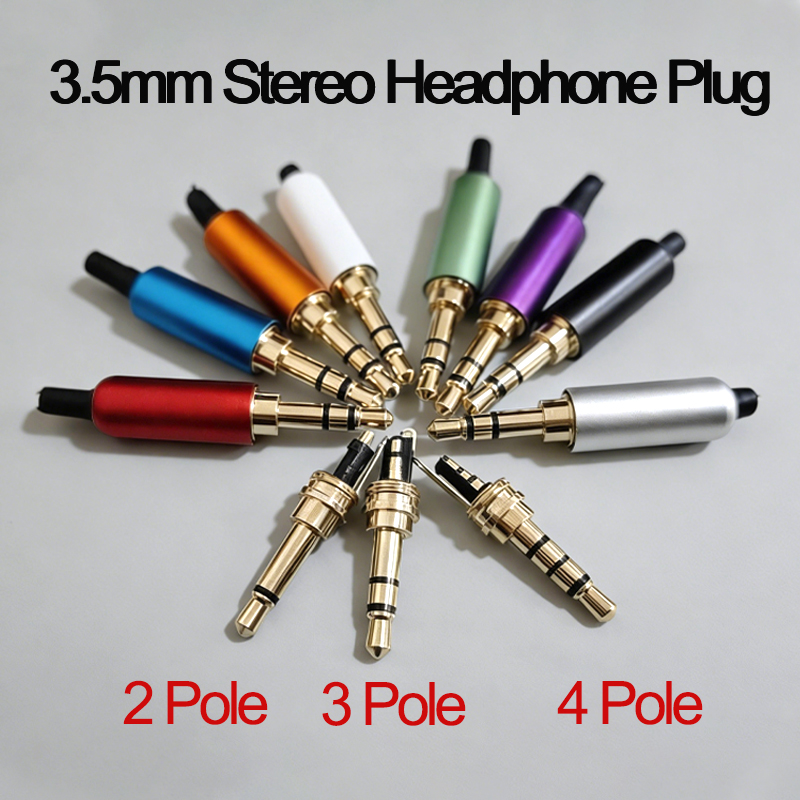 Audiophile Headphone Wired - 1PC 3.5 มม. ขั้วต่อเสียง 2/3/4 ขั้ว