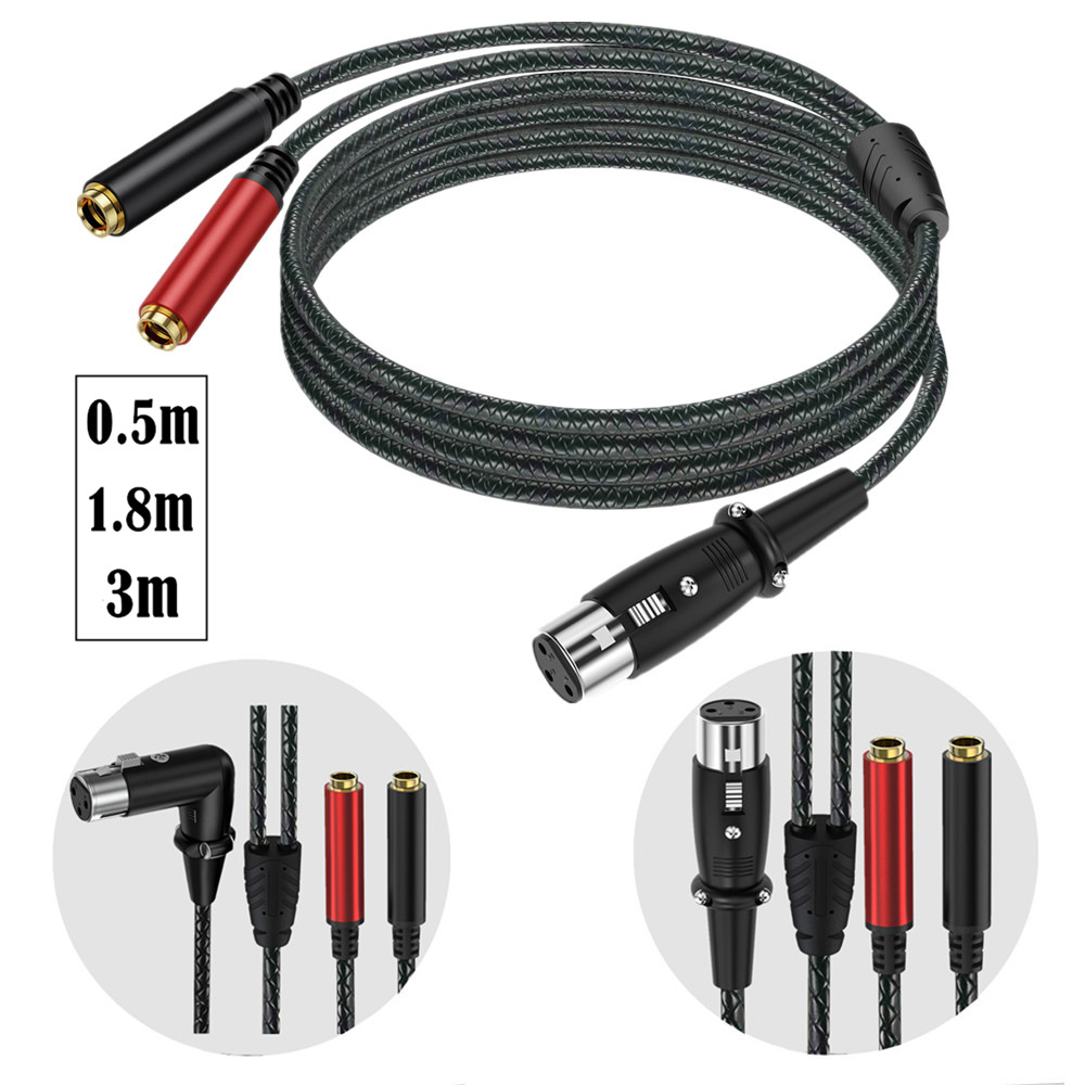 สายแยกเสียงแบบ Y 3Pin XLR ตัวเ - Earphone Splitter Jack บทวิจารณ์และราคา
