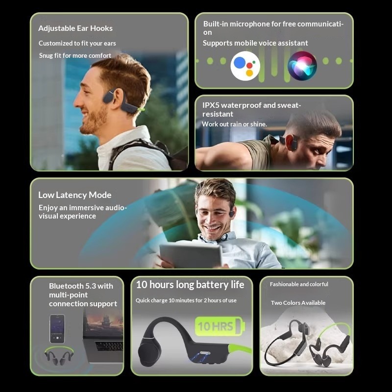 หูฟังบลูทูธแบบไร้สายชนิดเกี่ยว - Sports Earphone Hook บทวิจารณ์และราคา