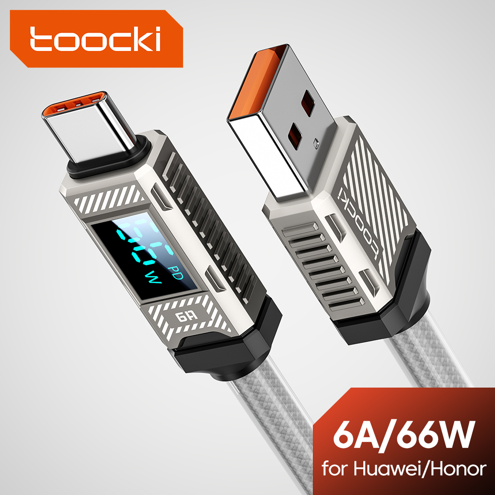 สายชาร์จเร็ว Toocki PD 66W USB - Usb C Earphone บทวิจารณ์และราคา
