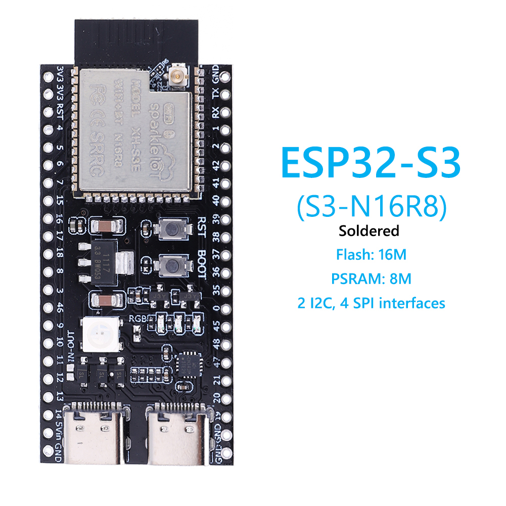 ESP32 S3 N16R8 N8R2 Dual Type- - Usb C Earphone บทวิจารณ์และราคา