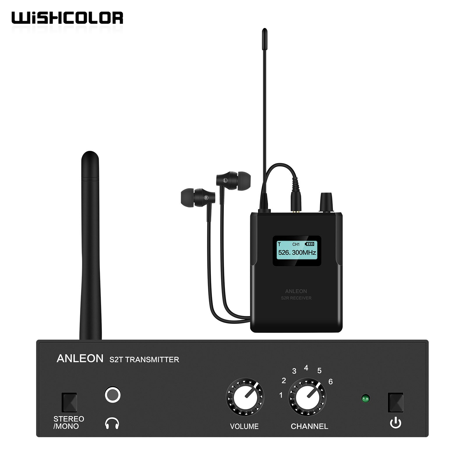 แอนลีน wishcolor S2 526-535MHz - In Ear Monitor Iem บทวิจารณ์และราคา