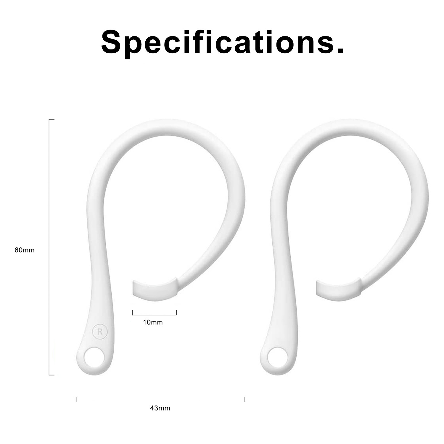 1 คู่ ที่เกี่ยวหูป้องกันการหลุ - Sports Earphone Hook บทวิจารณ์และราคา