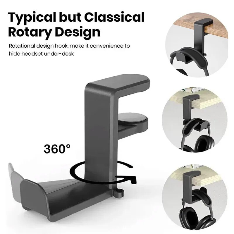 ยูนิเวอร์แซล เดสก์ท็อป 360 °   - Headphone Stand Desk บทวิจารณ์และราคา