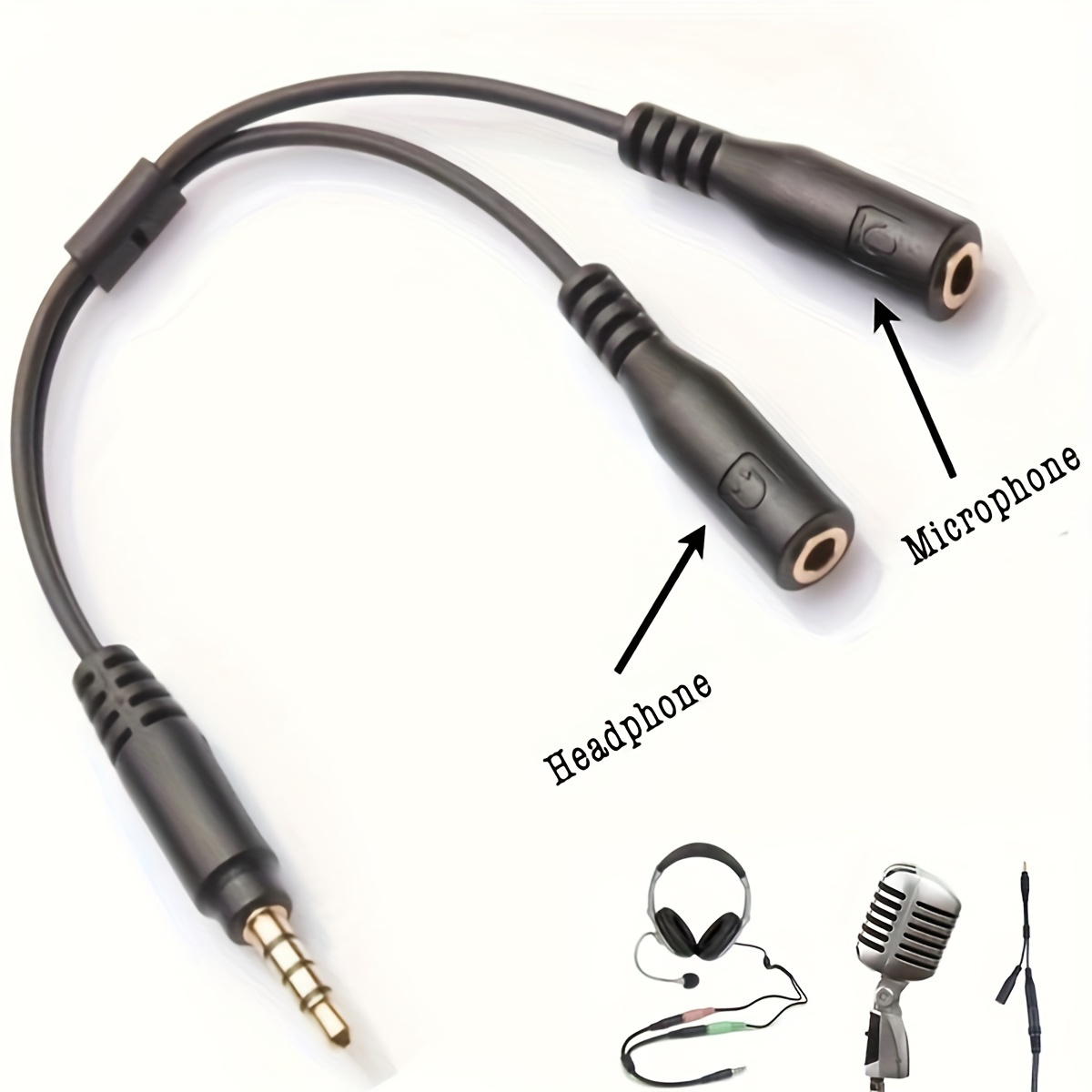 เสียงสเตอริโอ 3.5 มม. 1 ชาย 2  - Audio Splitter Y บทวิจารณ์และราคา