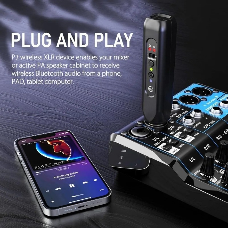 ตัวรับสัญญาณบลูทูธ XLR ไร้สาย  - Bluetooth Adapter Receiver บทวิจารณ์และราคา