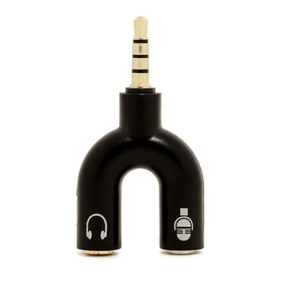1PC Dual 3.5 มม.U ประเภทอะแดปเ - Earphone Splitter Jack บทวิจารณ์และราคา