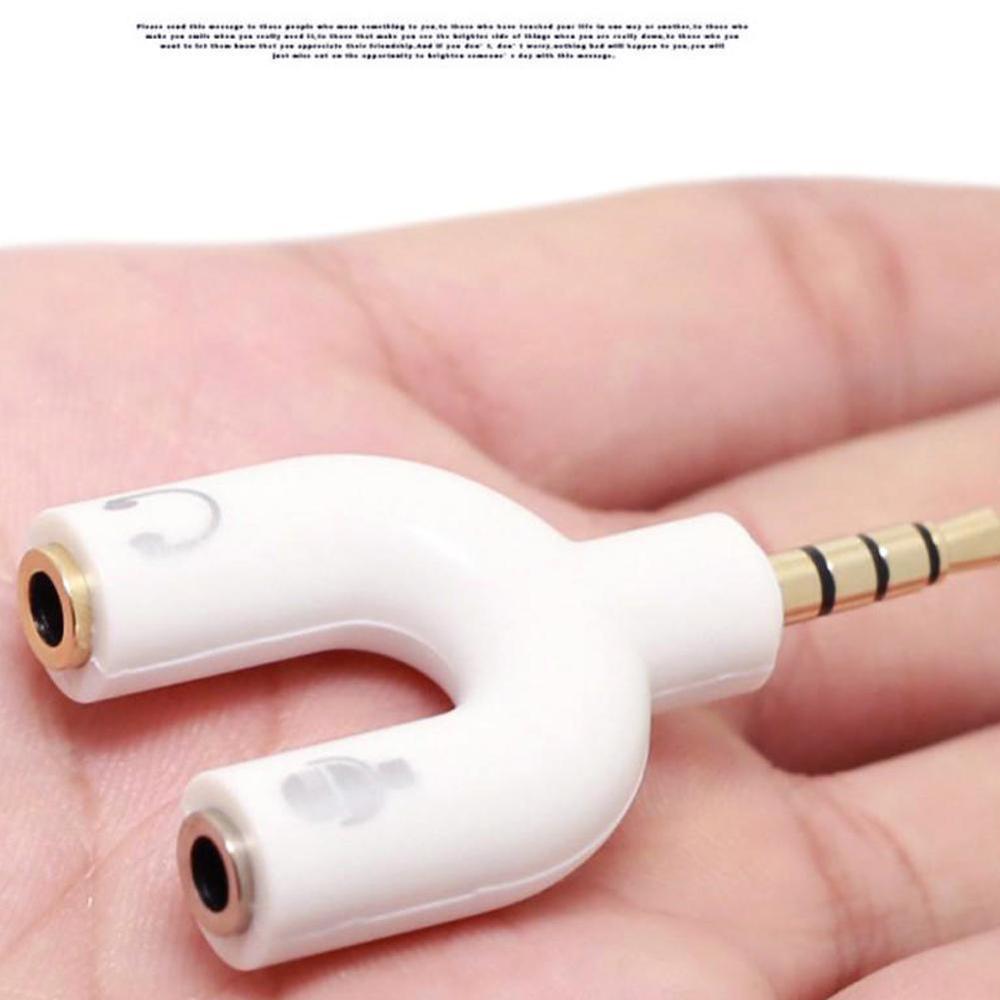 1PC Dual 3.5 มม.U ประเภทอะแดปเ - Earphone Splitter Jack บทวิจารณ์และราคา