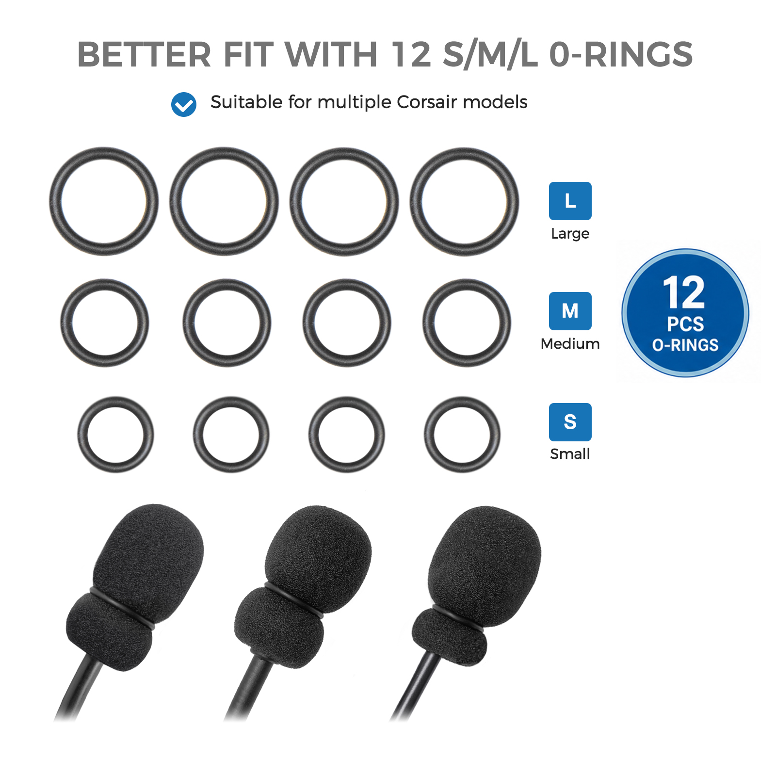 ฝาครอบไมโครโฟน 4 ชิ้น + โอริง  - Gaming Headset Rgb บทวิจารณ์และราคา