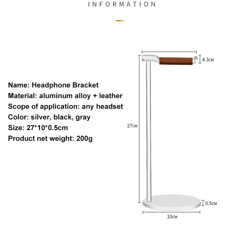อลูมิเนียมโค้งขาตั้งหูฟัง Rack - Headphone Stand Desk บทวิจารณ์และราคา