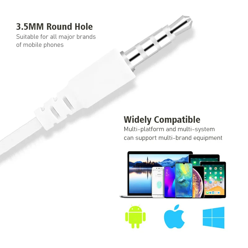 1/2/3/4 ชิ้น ยูนิเวอร์แซล 3.5  - Wired Earphone Mic บทวิจารณ์และราคา