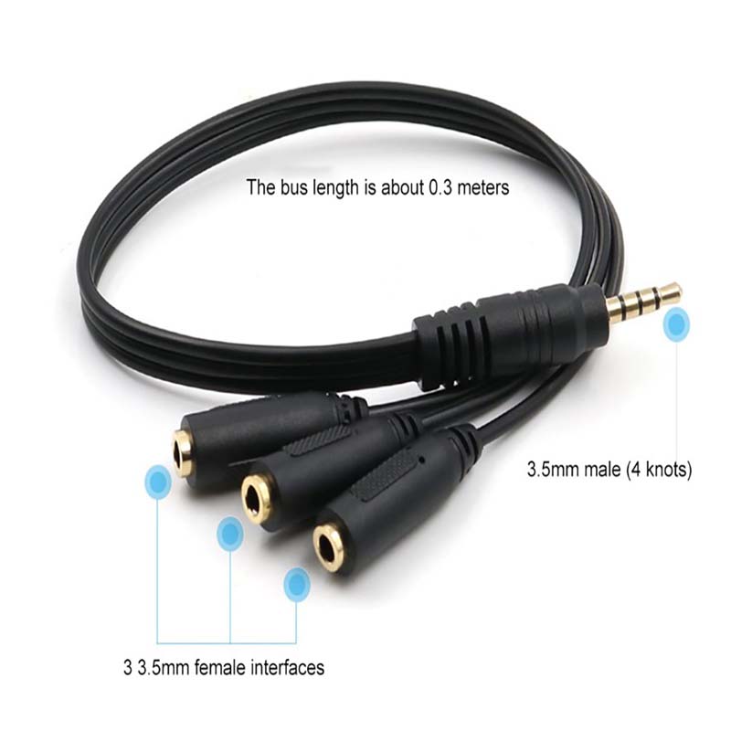 อะแดปเตอร์แยกสัญญาณเสียงหูฟังแ - Earphone Splitter Jack บทวิจารณ์และราคา