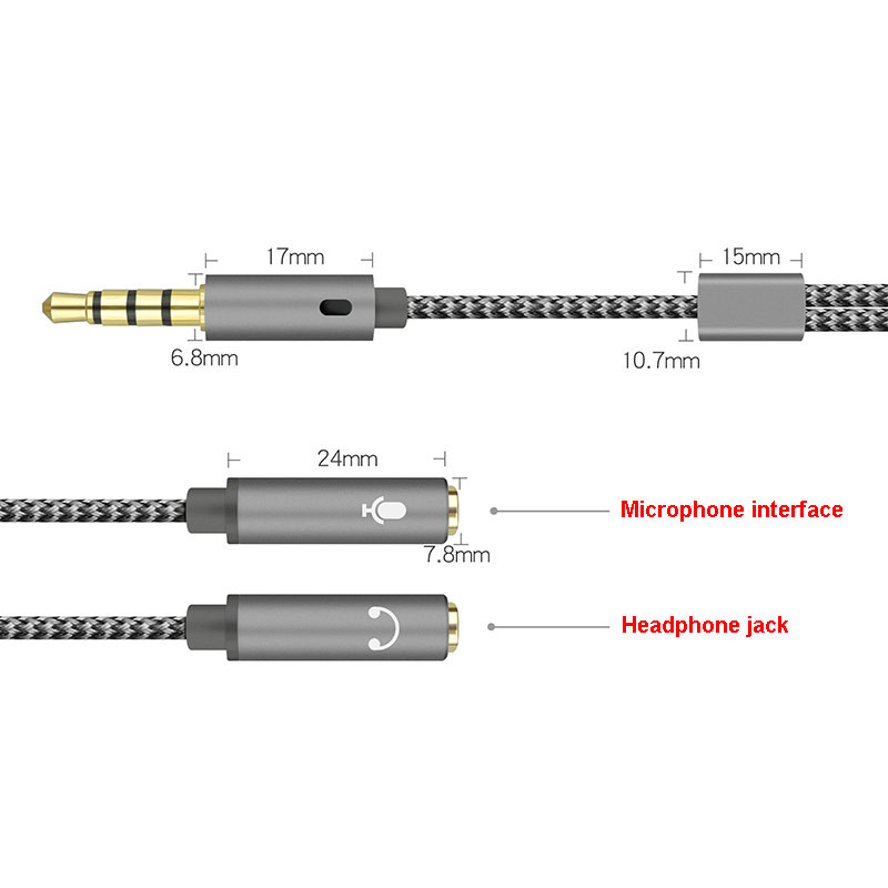 แจ็คแยกสัญญาณเสียง3.5มม. อะแดป - Earphone Splitter Jack บทวิจารณ์และราคา