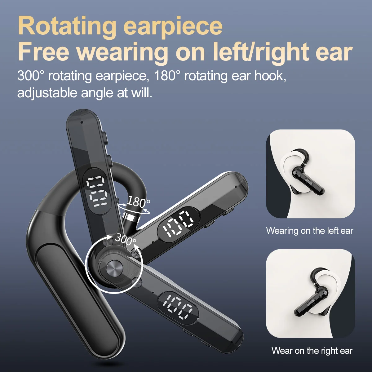 หูฟังไร้สายบลูทูธพร้อมไมโครโฟน - Bluetooth Headset On Ear บทวิจารณ์และราคา