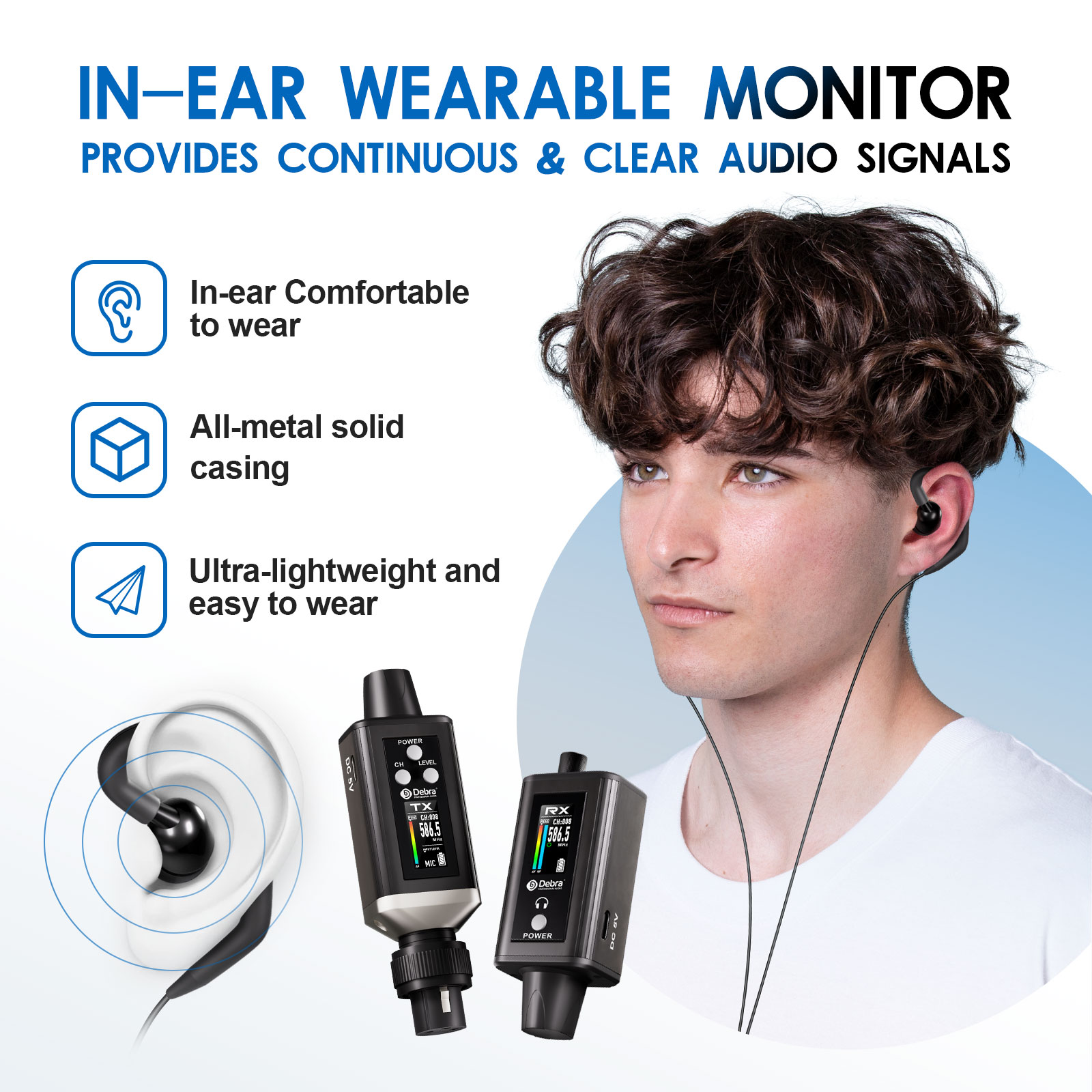 ระบบมอนิเตอร์ไร้สาย Debra Audi - In Ear Monitor Iem บทวิจารณ์และราคา