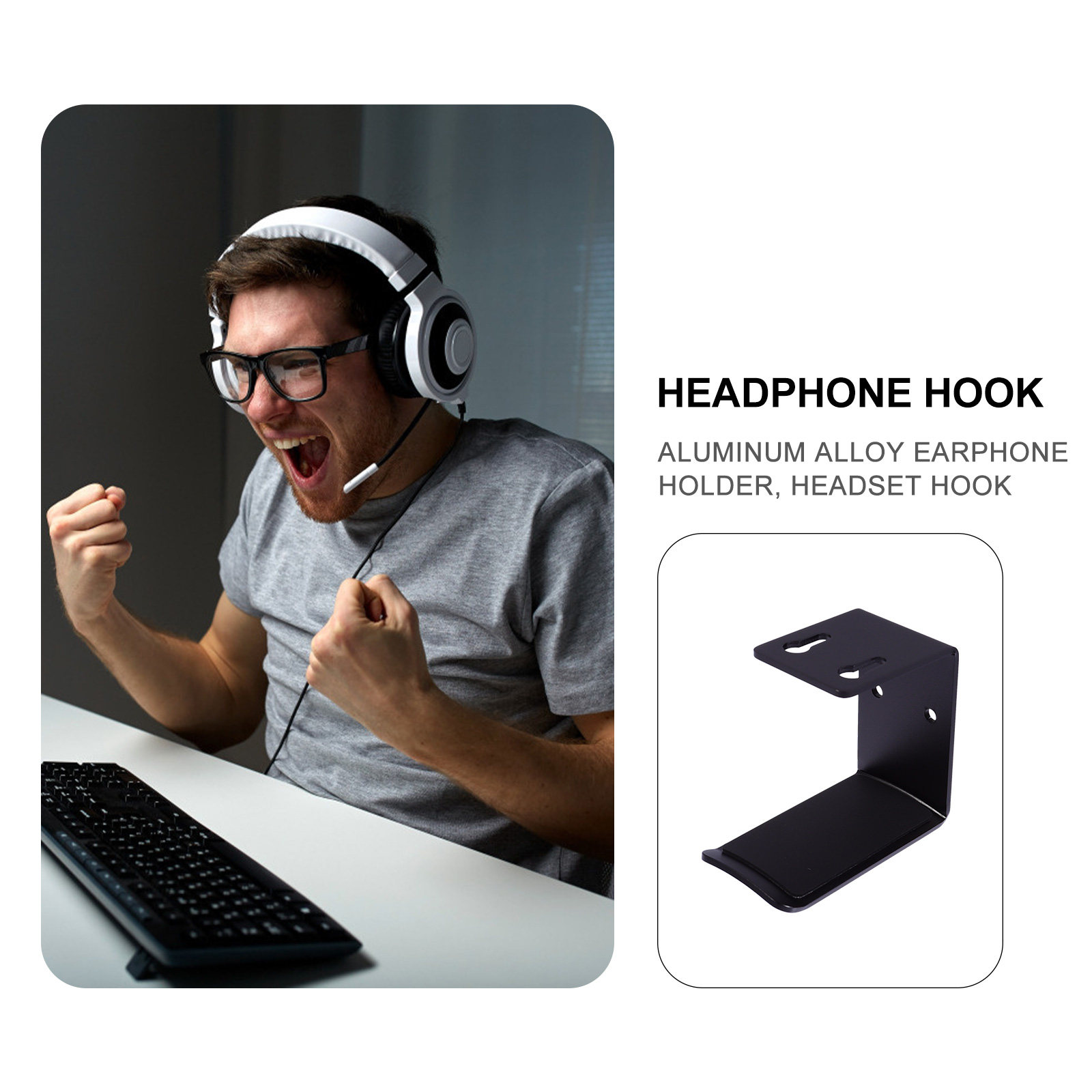 ที่วางหูฟังแบบพรีเมียม 1 ชิ้น  - Headphone Stand Desk บทวิจารณ์และราคา